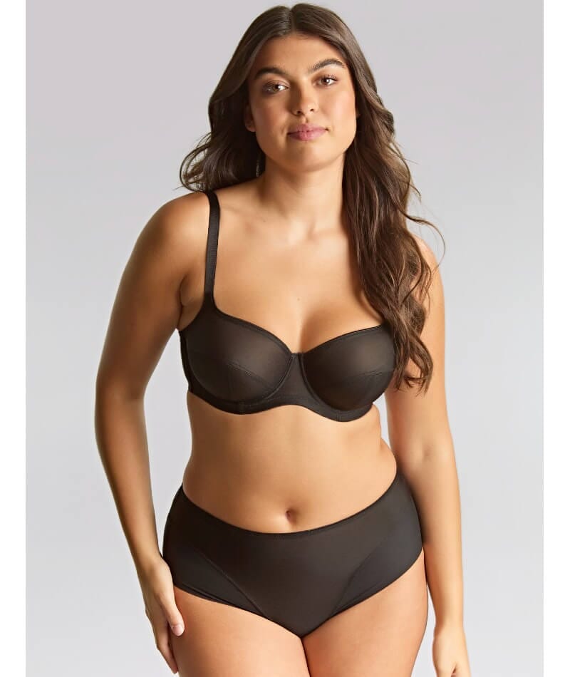 Panache Tango Essence Balconnet Underwire Bra - Black Bras